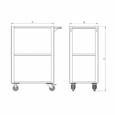 Carrinho para Ferramentas sem Gaveta 44950/948 TRAMONTINA PRO-76475ca4-9e44-43f7-9cc9-6b6f86e6af6e