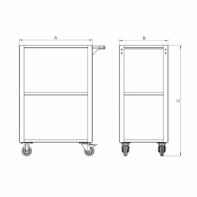 Carrinho para Ferramentas sem Gaveta 44950/948 TRAMONTINA PRO-677085a2-88a4-49ff-8d23-911da60a5f2e