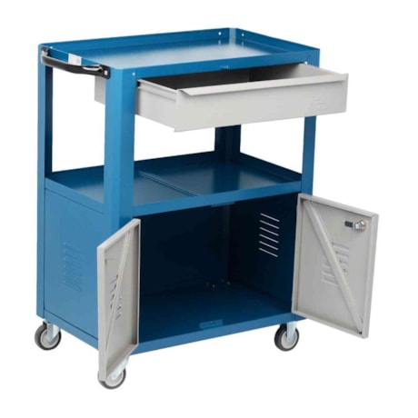 Carrinho para Ferramentas Semi Fechado com 1 Gaveta e 1 Prateleira C-05 FERCAR-fff3f534-984c-40cd-be0d-14206d61e6c5