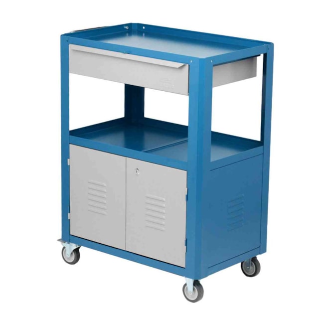 Carrinho para Ferramentas Semi Fechado com 1 Gaveta e 1 Prateleira C-05 FERCAR-e8ca44ab-6d97-46f2-b1a5-50b24797f159