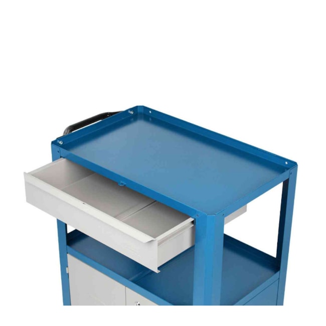 Carrinho para Ferramentas Semi Fechado com 1 Gaveta e 1 Prateleira C-05 FERCAR-1d50ea72-89ec-4148-b10a-c936c70d012d