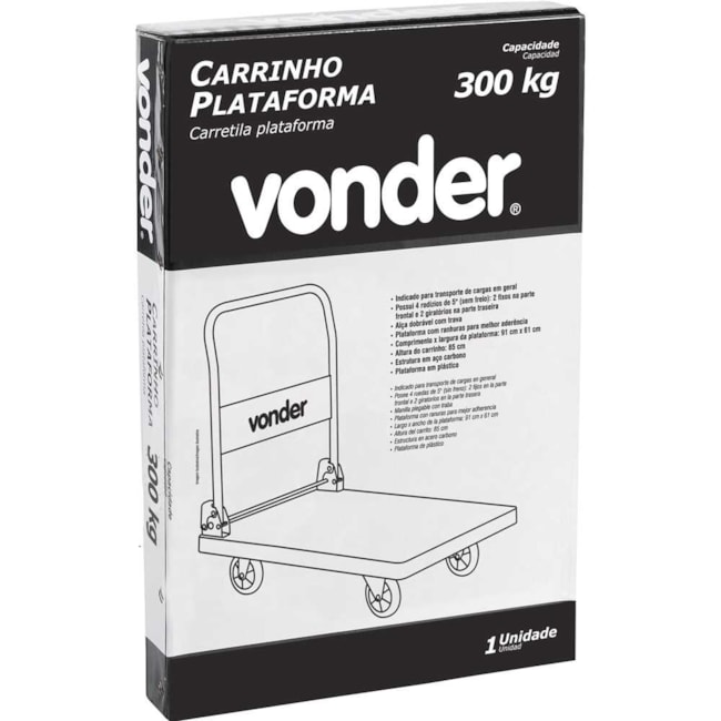 Carrinho Plataforma 300kg 6160000030 VONDER-70ee7b88-59cd-4565-9db2-2d7be3c56912