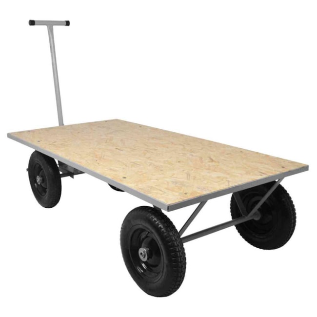 Carrinho Plataforma em Madeira com Capacidade de 400kg TM-53 MARCON-a8d89bb3-3e46-4a4e-bf3a-bc1e97a887a3