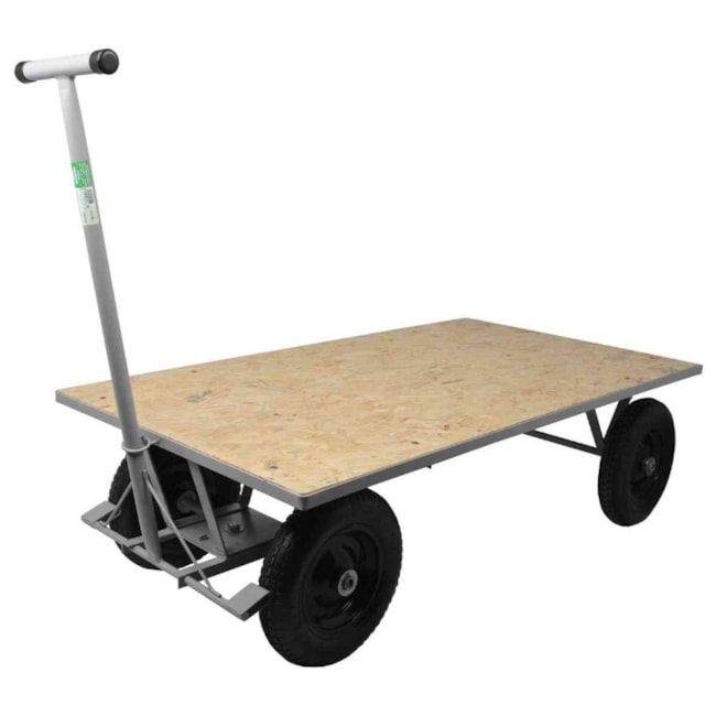 Carrinho Plataforma em Madeira com Capacidade de 400kg TM-53 MARCON-9cbc299a-0701-4b2a-accf-90be380f2551