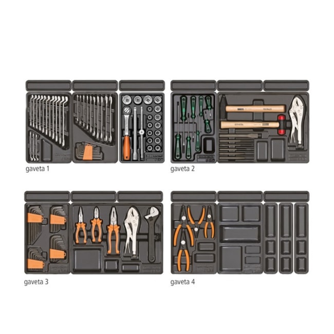 Carro de Ferramentas Fechado com 5 Gavetas 1 Porta 115 Peças 44950715 TRAMONTINA PRO-c48e94c1-309e-4131-9c47-8c55ad80d55f