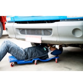 Carro Esteira para Mecânico 1100x465x120mm Plástico com Encosto Cabeça CPM40 BOVENAU