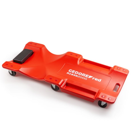 Carro Esteira para Mecânico Plástico 180kg R19352000 GEDORE RED