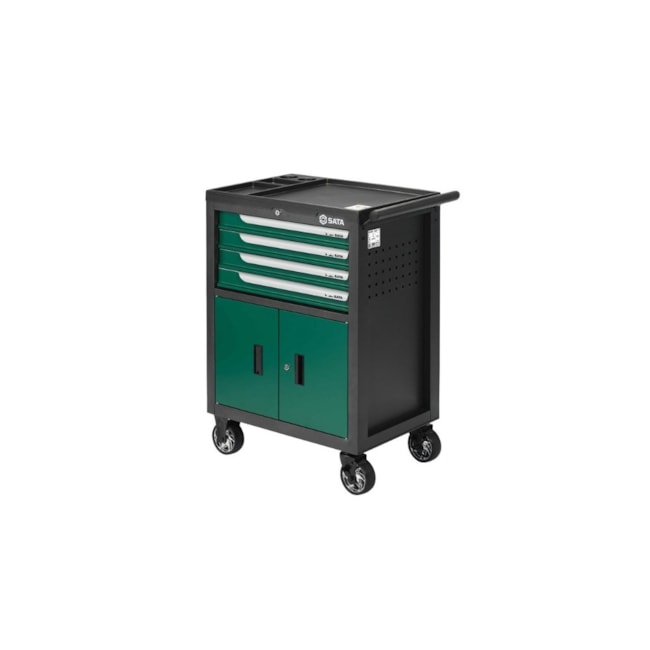 Carro Ferramenta Fechado 4 Gavetas Verde ST95125G SATA-6522fdbf-1566-44e5-adc9-da622d600093