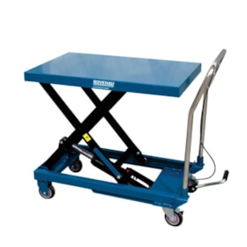 Carro Pantográfico Hidráulico 350kg 910mm x 500mm Aproximação Rápida (1.3MTS) Roda PU MEE350 BOVENAU