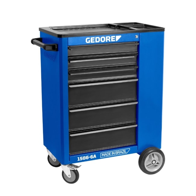 Carro para Ferramentas com 6 Gavetas e 1 Porta Azul 1586-6A GEDORE-30fa3b4e-b82f-425e-a3c8-7aa4b826c322