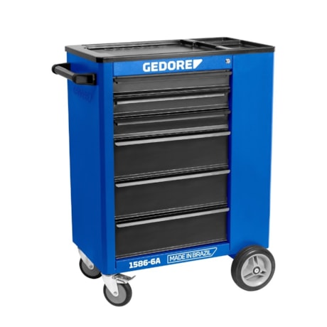 Carro para Ferramentas com 6 Gavetas e 1 Porta Azul 1586-6A GEDORE-93809d25-b533-4547-b653-a792d25486bc