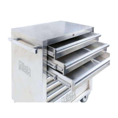 Carro para Ferramentas Fechado com 7 Gavetas em Inox C04 TSS-7 BETA-f161e868-8bed-431e-865f-7287f7db6504
