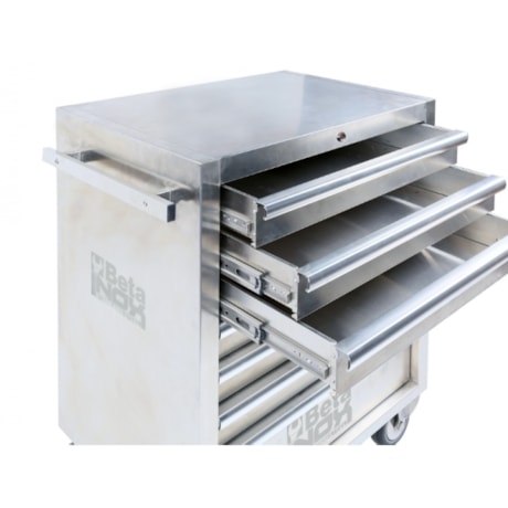 Carro para Ferramentas Fechado com 7 Gavetas em Inox C04 TSS-7 BETA-c2ae0ecd-83c2-4e5f-96f4-2b501c016d94