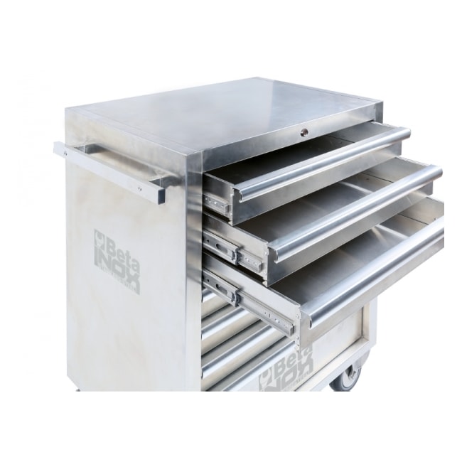 Carro para Ferramentas Fechado com 7 Gavetas em Inox C04 TSS-7 BETA-74f3f2c5-5990-4656-8316-3f00d18f00de