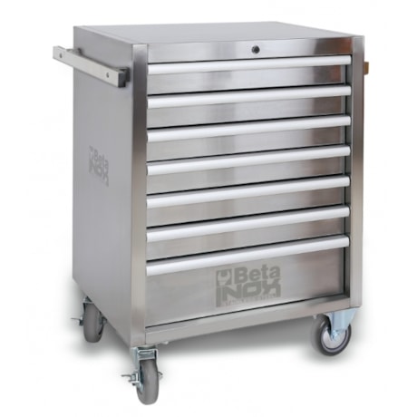 Carro para Ferramentas Fechado com 7 Gavetas em Inox C04 TSS-7 BETA-ce3588ba-e21b-4d18-bafd-698d18c567bf