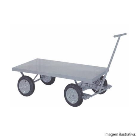 Carro Plataforma com Tampo em Aço Capacidade 1000Kg TM-55 MARCON-92615487-0c09-4520-b70b-1ab6eddac1f4