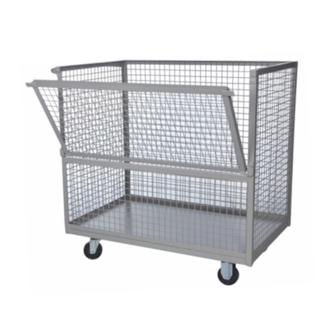 Carro Plataforma Fechado com Tela Capacidade de 300 Kg TM-65 MARCON-88827557-c9e7-4e47-98f1-b255bd84e48a