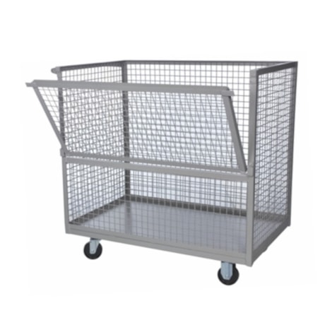 Carro Plataforma Fechado com Tela Capacidade de 300 Kg TM-65 MARCON-528e9365-5a8c-4344-941b-2bbb546c8017