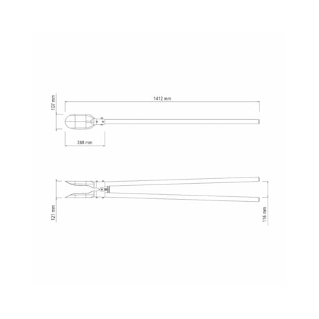 Cavadeira Articulada, Cabo Metálico 120 cm, com Batente Plástico 77562803 TRAMONTINA-e4632963-e1a5-4722-a91b-4bddc837146e