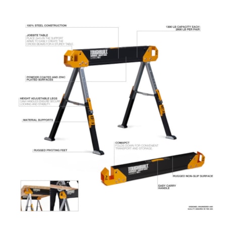 Cavalete Metálico Industrial Portátil TB-C650 TOUGHBUILT-7c9e6485-8b5e-4d2c-9de1-4ef1b2d49d3f