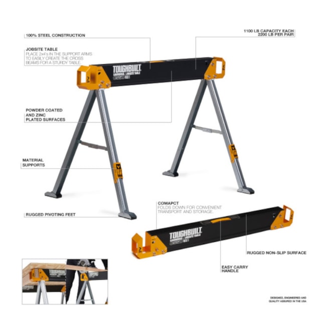 Cavalete Metálico Profissional Portátil TB-C550 TOUGHBUILT-3c46bba6-0532-4136-ae1a-94bdc515cc77