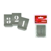 Chapa Algarismos Vazada para Pintura 50mm 10 Peças 1360003 AMATOOLS Chapa Algarismos Vazada para Pintura 50mm 10 Peças 1360003 AMATOOLS