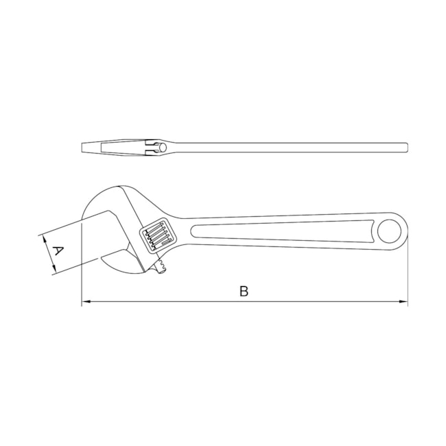 Chave Ajustável em Cobre-Berílio Antifaiscante 15