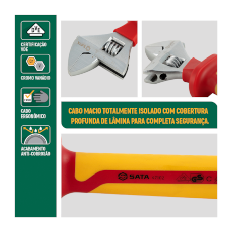 Chave Ajustável Isolada VDE 6