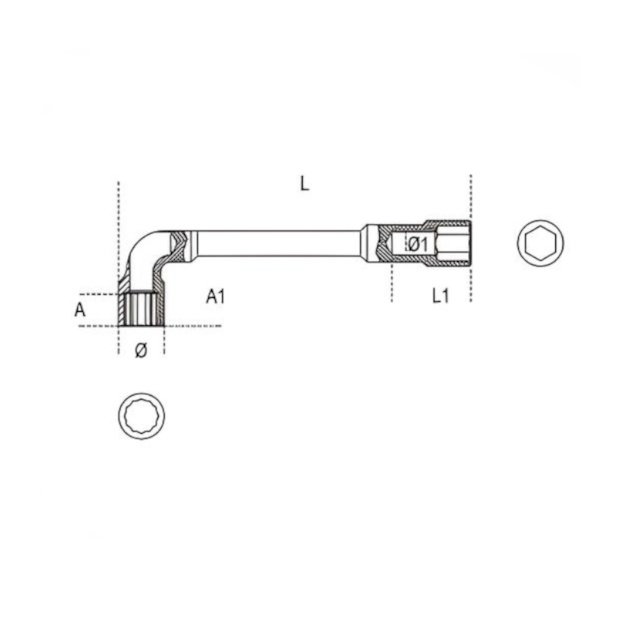 Chave Biela 10mm c/Furo Passante Estriada/Sextavada 937 BETA-3e6d58b7-2b67-4595-bf10-ed1e1613a7ea