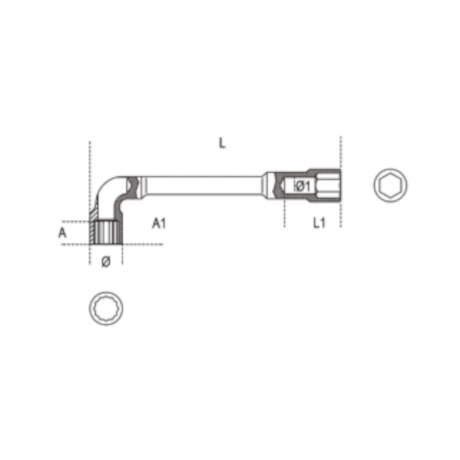 Chave Biela 12mm com Furo Passante Estriado/Sextavado 937 BETA-18691f7b-7f27-4917-a412-4af25636feb0