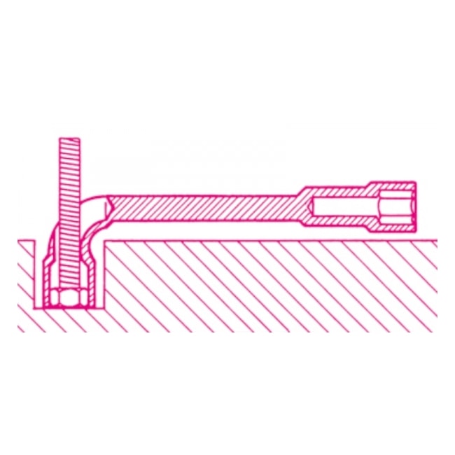 Chave Biela 16mm c/Furo Passante Estriada/Sextavada 937 BETA-745a43a4-8c9b-4a47-bdae-f6b5cb746159