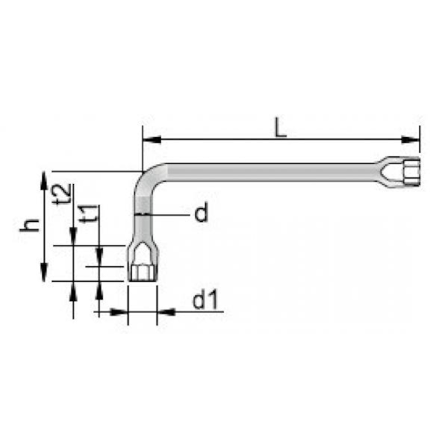 Chave Biela 18mm 25B-18 GEDORE-19a3ed46-b53e-4fbe-830d-8fb11e2c98c9