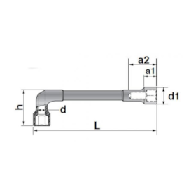 Chave Biela 7mm 25PK-7 GEDORE