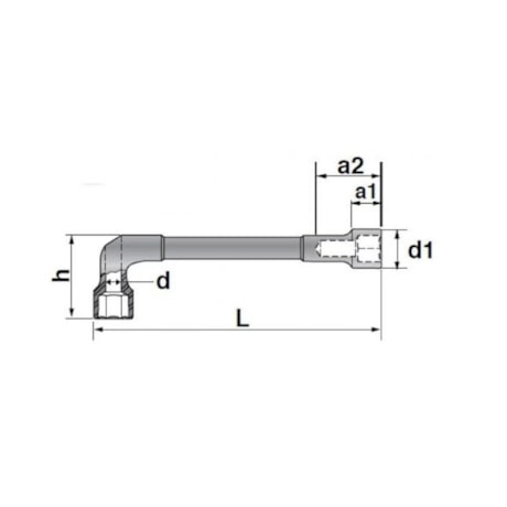 Chave Biela com Furo Passante 13mm 25PK-13 GEDORE-76f1796f-27a3-43ee-98d6-a50e9e2aa2bd