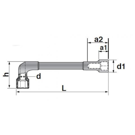 Chave Biela com Furo Passante 21mm 25PK-21 GEDORE-5b580ae3-2d45-4d4a-8d0a-66fbf6fbee15