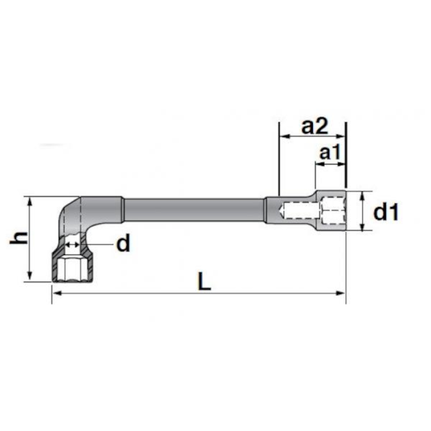 Chave Biela com Furo Passante 22mm 25PK-22 GEDORE-f7d25b0c-eddd-49f6-87fd-5f6d3fea5046