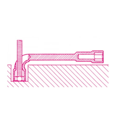 Chave Biela Tubular 21mm em L com Furo Passante 933 BETA-9061905f-5de0-47c0-8dfd-0a07573c39ce