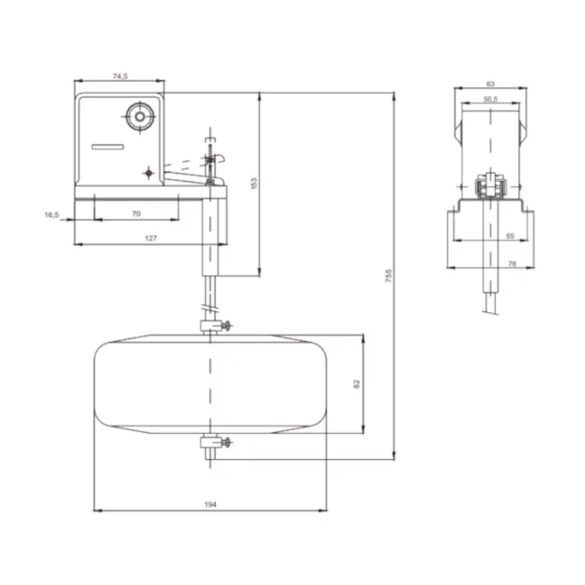 Chave Boia de Nivel 15A CB-1008 MARGIRIUS MARGIRIUS-7a4ea8f8-5db0-4268-8a1f-7c18d3261756