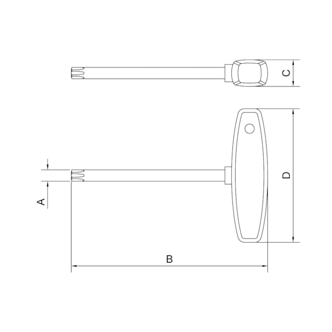 Chave Cabo T com Ponta Trafix T40 44362140 TRAMONTINA PRO-accfc1a1-f23c-4431-81f0-aeb64972dd4f