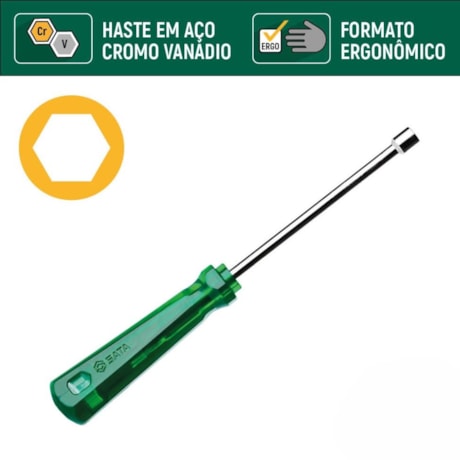 Chave Canhão 12mm x 245mm ST61453 SATA-44638e71-3892-495f-9620-626bb06178f1