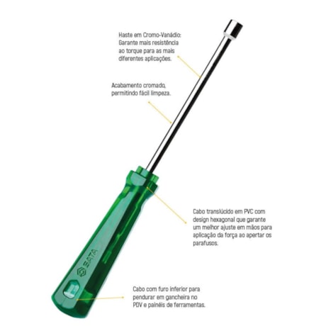 Chave Canhão 12mm x 245mm ST61453 SATA-4f97b9e9-fa9e-4e2b-8d0b-cd89a71bcbe0