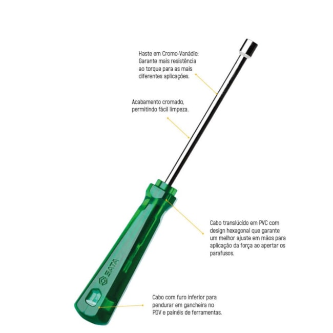 Chave Canhão 13mm x 245mm ST61454 SATA-0f7045dc-44a7-4d19-a865-34036cce203b