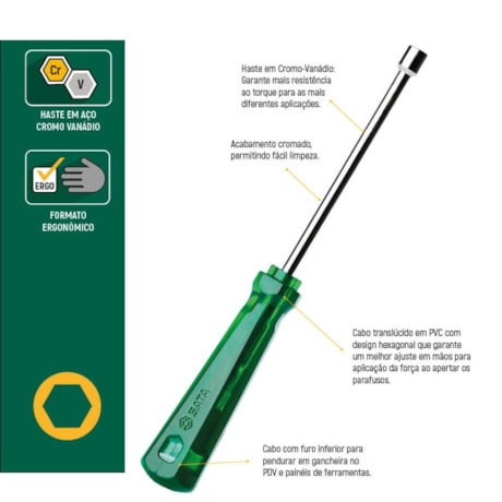 Chave Canhão 14mm Cabo PVC ST61445 SATA-b0b67ca9-2e78-49bc-9ae7-8293dc6dc0a5