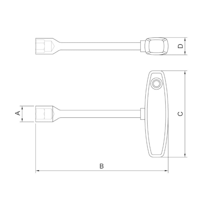 Chave Canhão Cabo T 12mm 44366112 TRAMONTINA PRO-71ddc43b-4588-4f78-b379-226c8181154d