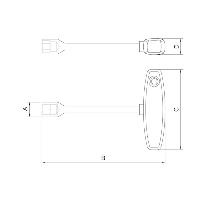 Chave Canhão com Cabo T 6mm 44366106 TRAMONTINA PRO-4d0f3204-e192-414a-983e-b80839366d5a