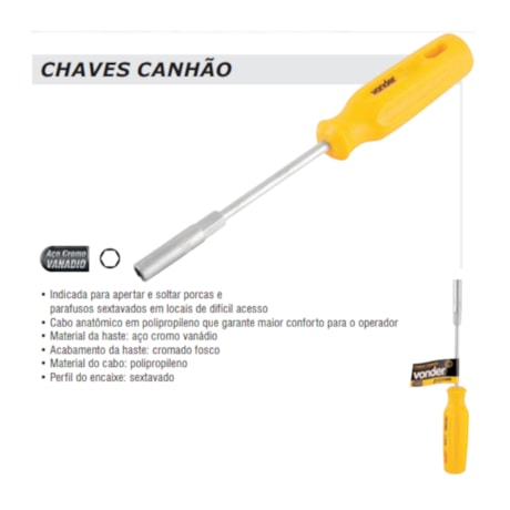 Chave Canhão CR-V 10mm 3670010000 VONDER-a48bc531-a078-4375-8f49-35e9b52515c9