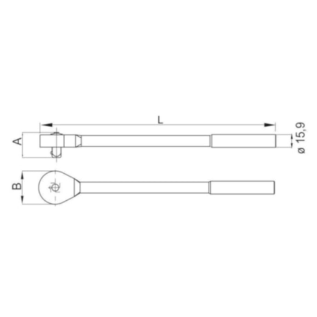 Chave Catraca Reversível 1/2