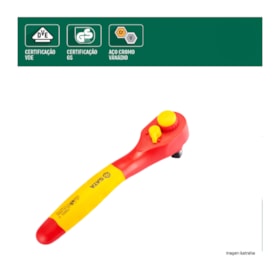 Chave Catraca Reversível Isolada VDE 1000V de 250MM ST12983SC SATA