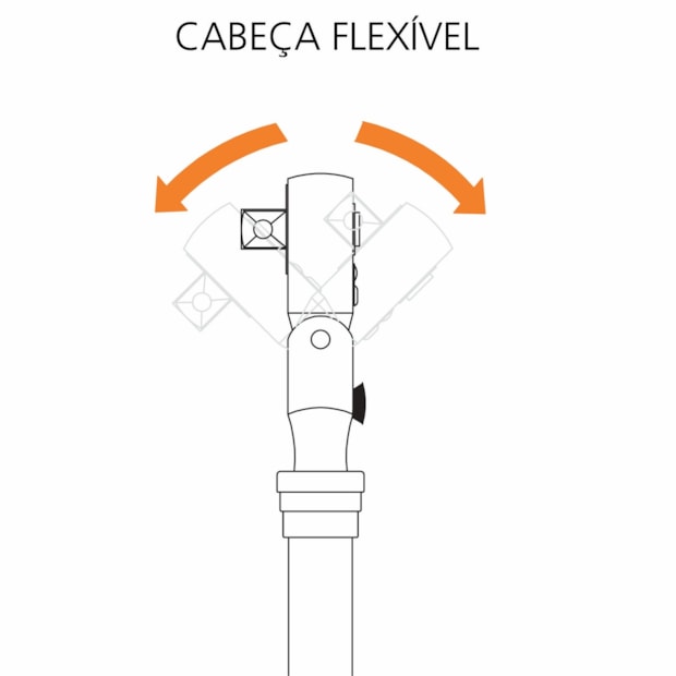 Chave Catraca Telescópica com Cabeça Flexível 1/2