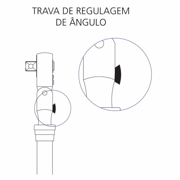 Chave Catraca Telescópica com Cabeça Flexível 1/2